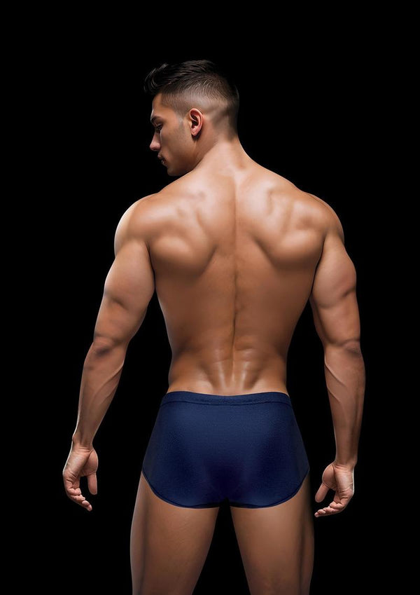 Envy Sexy Slinky Brief - Blue/Navy - Medium/Small